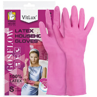 Рукавиці VitLux (HouseHold) S Рожеві (1/12/120)