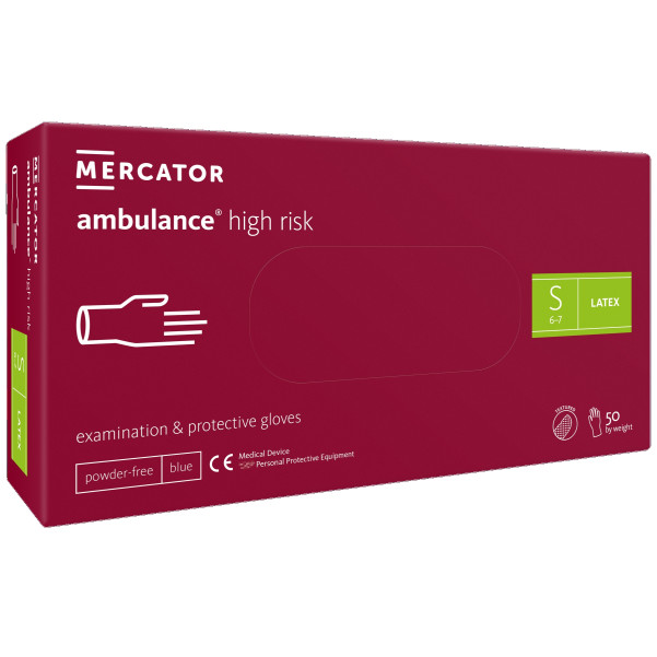 Рукавиці медичні "Ambulance high risk" S 25пар