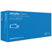 Рукавиці медичні "Nitrylex" Classik XL 50пар, сині
