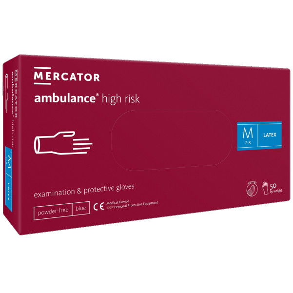 Рукавиці медичні "Ambulance high risk" M 25пар