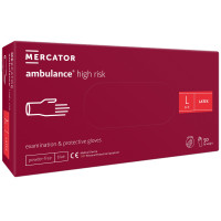 Рукавиці медичні "Ambulance high risk" L 25пар