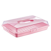 Тортівниця прямокутна з кришкою 45х30см