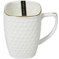 Чашка порцелянова квадратна 350мл Снігова Королева