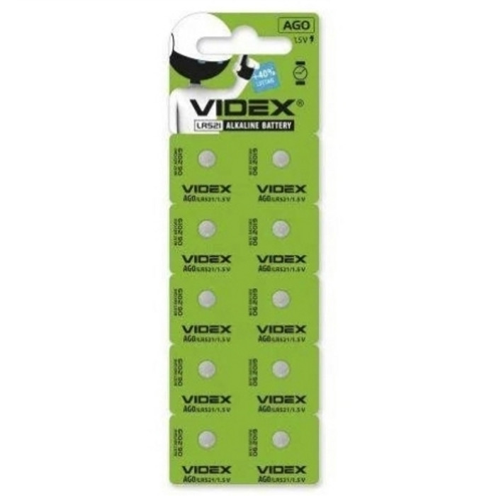 Батарейка Videx AG0 / LR521 / 1.5V (10шт)