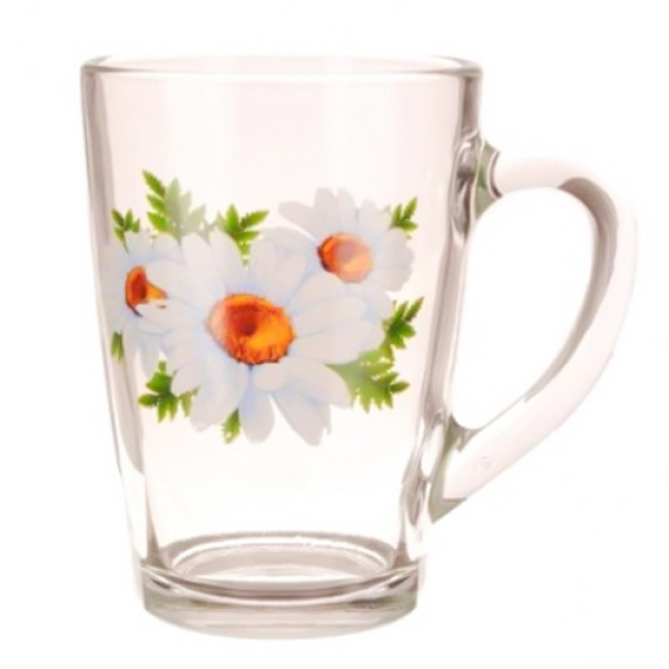 Чашка склянна Декор