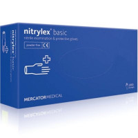 Рукавиці медичні "Nitrylex" basic XS 50пар, сині