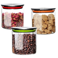 Ємність скляна циліндр для сипучих 400мл