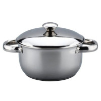 Кастрюля із нержавіючої сталі та подвійним дном 1,25л