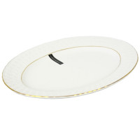 Тарілка порцелянова мілка овальна ∅31см Снігова Королева