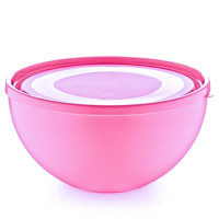 Миска з кришкою 2,5л рожева 20,7х10,5см