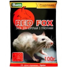 Засіб від щурів та мишей зерно "Red fox" 100гр