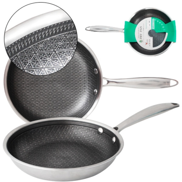 Сковорода з антипригарним покриттям та захисною насічкою ∅28см 9090-28