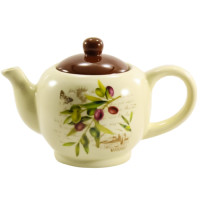 Чайник заварювальний керамічний 980мл Оливки