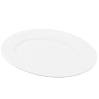 Тарілка склокерамічна хвилястий край ∅25см White