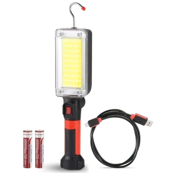 Робоче світло ZJ-8859-СОВ-2 (3 магніта, прищіпка, крюк)