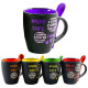 Чашка керамічна з ложкою 350мл Еnjoy coffee