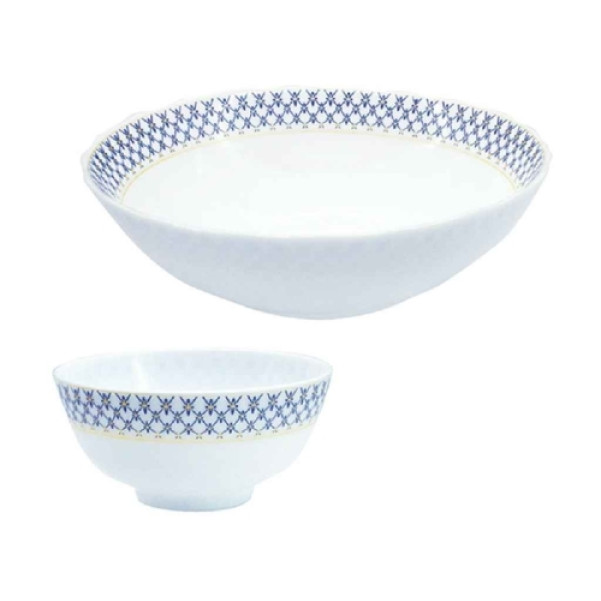 Набір салатників склокерамічних 7-предметів Кобальт