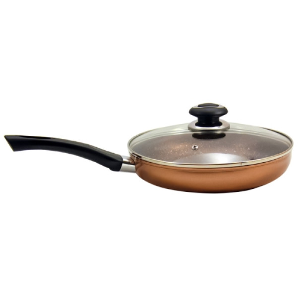 Сковорода з мармуровим покриттям та кришкою ∅18см FPM-182