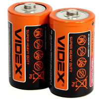 Батарейки Videx сольові R20 (2шт)