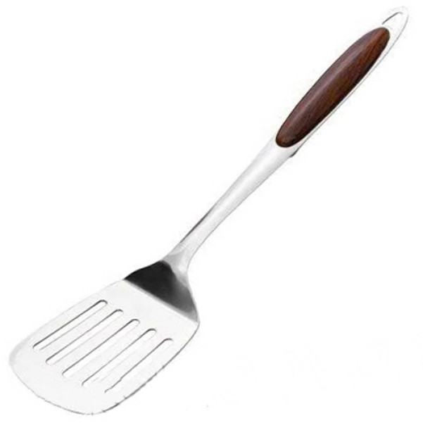 Лопатка із нержавіючої сталі перфорована 35см