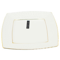 Тарілка порцелянова квадратна 25см Снігова Королева