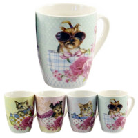 Чашка порцелянова 330мл Котики