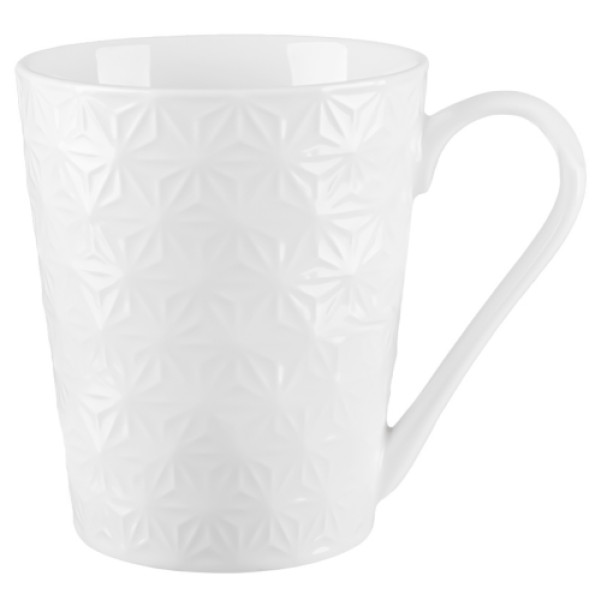 Чашка порцелянова 180мл Біла Сніжинка