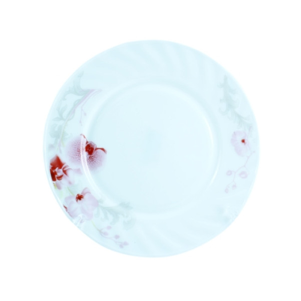 Тарілка склокерамічна мілка ∅23см Орхідея