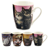 Чашка порцелянова 330мл Котики