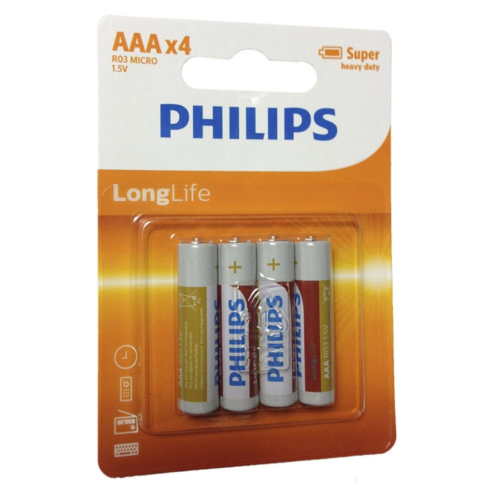 Батарейка Philips Long Life AAA-R3