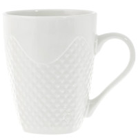 Чашка керамічна біла 405мл