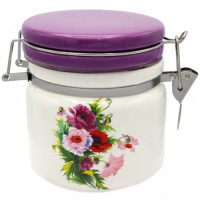 Банка керамічна 900мл Маки