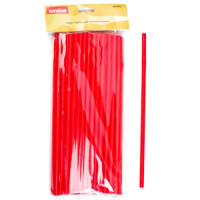 Трубочки пластикові з вигином червоні 28см (50шт) Empir