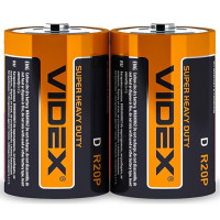 Батарейки Videx сольові R20 (2шт)
